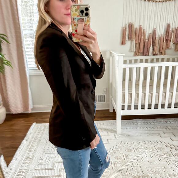 Suistudio - Blazer - Cameron Single Breasted Italian Wool Jacket - Brown - Sz 4 - Picture 1 of 16